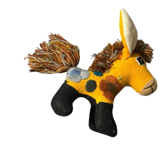 Colorful Embroidered Plush Donkey - Picture 2 of 5